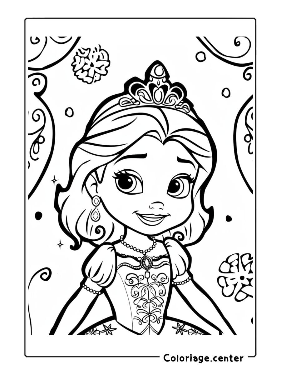 princesse sofia coloriage