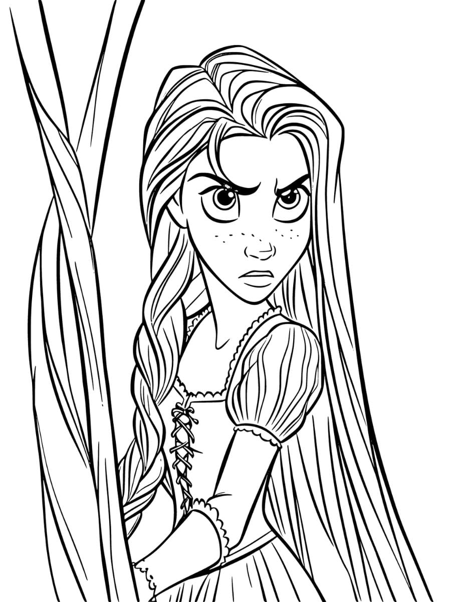 raiponce coloriage couleur