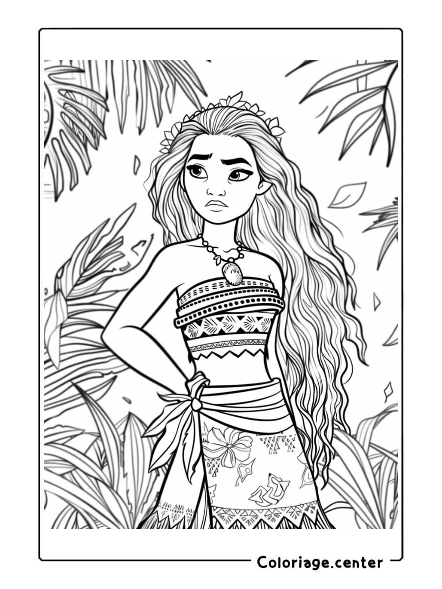 vaiana coloriage